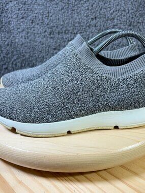 Vince Theroux Knit Sock Sneakers Womens 7.5 Gray Slip On Low Top Casual Shoes